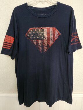 Grunt Style Men's American Flag short sleeve Graphic T-Shirt XL